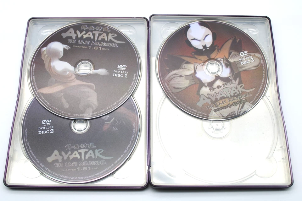 Avatar the Last Airbender - Complete 3 DVD Set - Chapters 1-61 - Metal Tin Case - Image 3 of 4