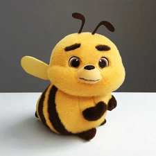 25cm Honey Bee Plush Toy, Cute Cartoon Stuffed Animal, Gift for Kids & Collector