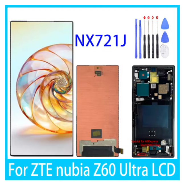 For ZTE nubia Z60 Ultra NX721J OLED LCD Display Touch Screen