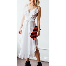 IRO Lemon Midi Dress White Size 10