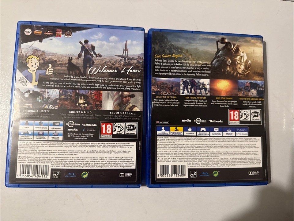 Custodia Ricambio Per PlayStation 4 PS4 Fallout 76 | Solo Custodia, Come Nuova - Foto 3