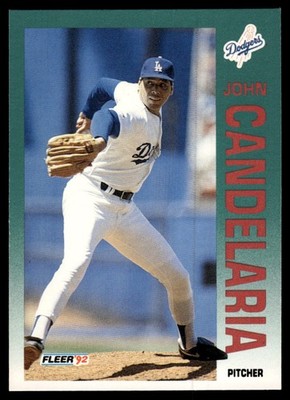 1992 Fleer #449 John Candelaria Printed in U.S.A.