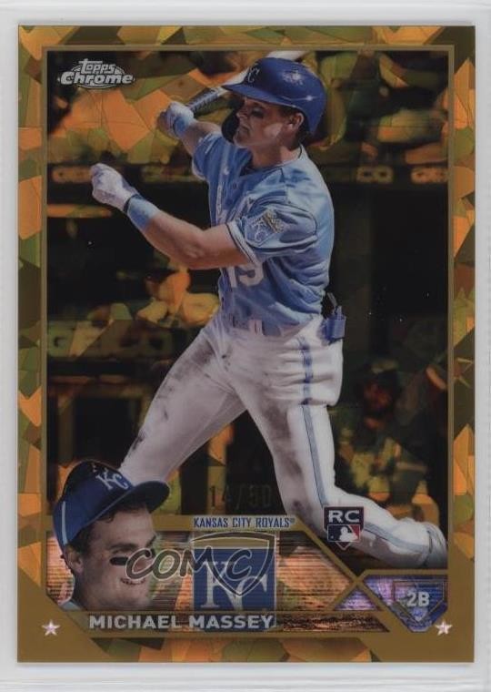 2023 Topps Chrome Sapphire Edition Gold 14/50 Michael Massey #167 Rookie RC 09br