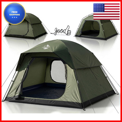 Purebox Tent 4 Person - 2 Portable Large Mesh Ventilation Easy