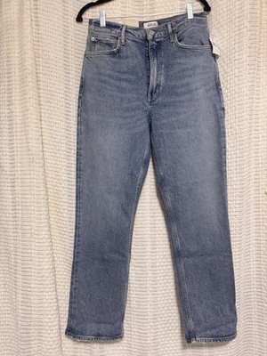 AGOLDE high rise stove pipe jeans