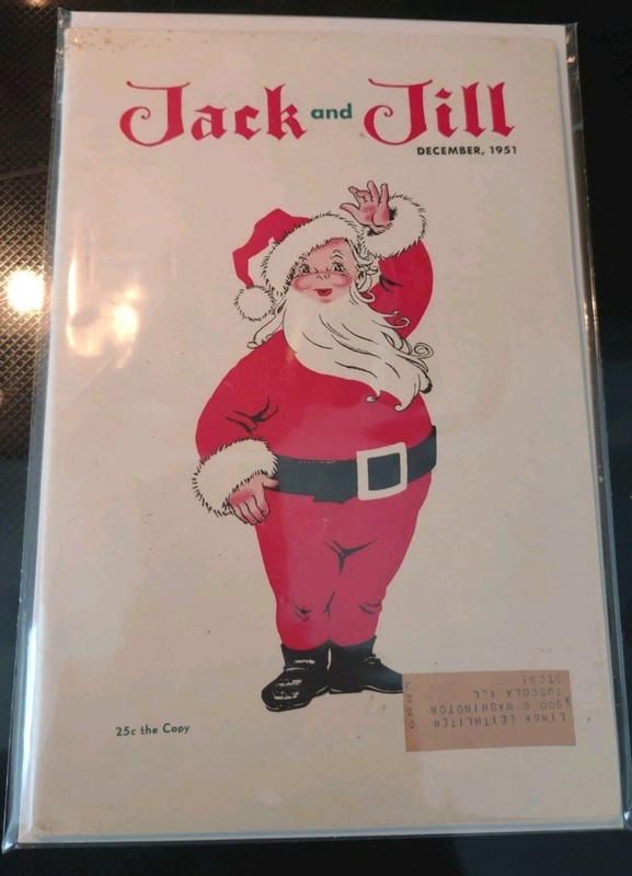 Jack and Jill  DEC  1951 Christmas Issue VF Condition Subscription Flyer Inside!