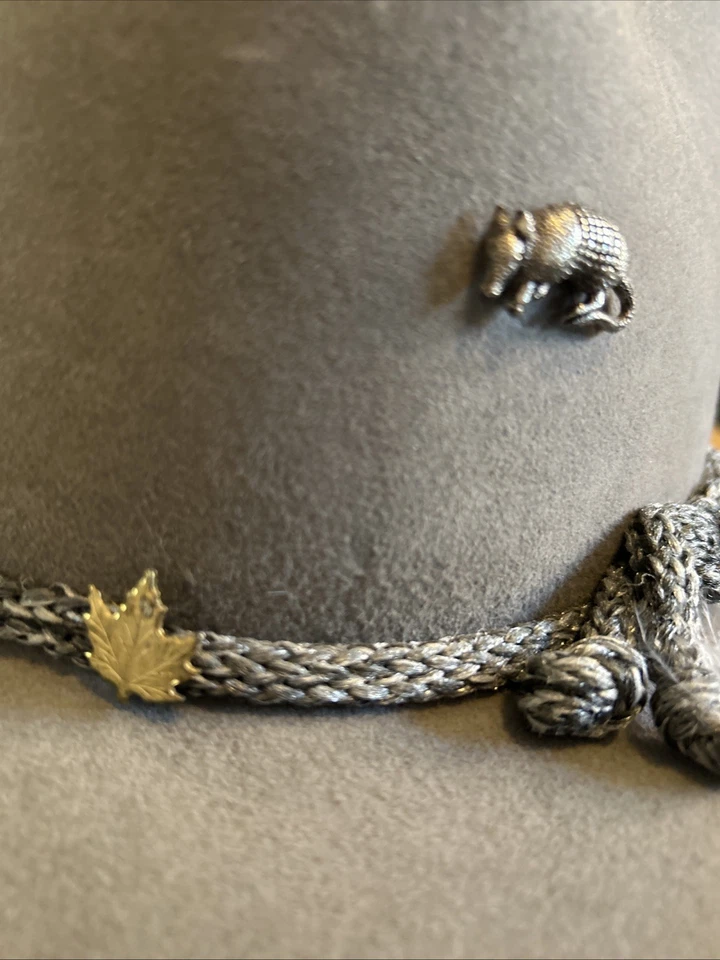 Vintage Biltmore Silver Buckle Wool Felt  Western Hat Size 7 22” Gray - Image 4 of 4