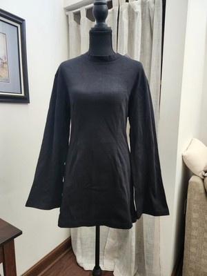 Monki black long sleeve dress 