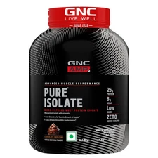 GNC AMP Pure Isolate Low Carb 4lbs Choc | 25g Protein | 6g BCAA