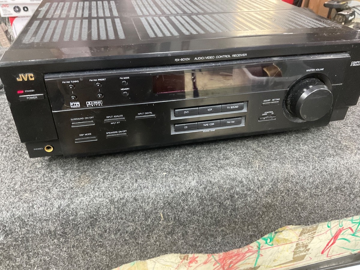JVC RX-6010V BK 5.1 Channel Audio/Video AV Control Receiver Stereo