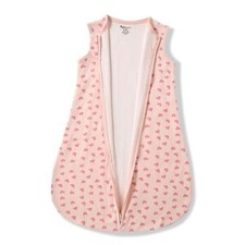 Baby Organic Cotton Sleeveless Wearable Blanket for Summer 0-6 0-3M Pink Heart