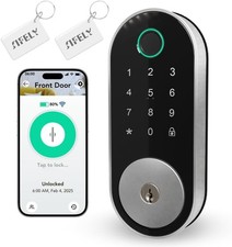 Built-in WiFi Fingerprint Smart Deadbolt with Keypad   Keyless Entry Lock for Ho