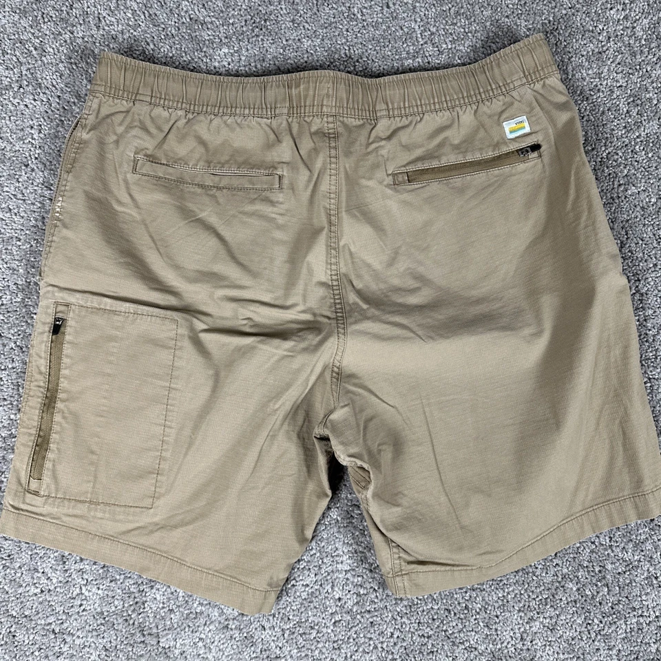 Pantalones Cortos Vuori Para Hombre L Tostado Avena V370 Ripstop Bolsillos con Cremallera Cordón 8" Gorpcore Foto 2 de 4