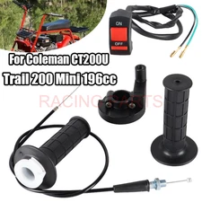 Kit For Coleman CT200U Trail 200 Mini 196cc Bike Throttle Hand Grips Cable Clamp