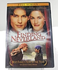 Finding Neverland DVD (Fullscreen)Johnny Depp,Kate Winslet Like New Played Once