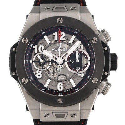 Authentic Hublot Big Bang Unico Titanium Ceramic 411.NM.1170.RX TI Mechanica...
