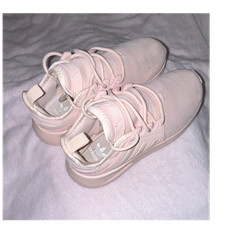 Adidas Originals Pink Mesh Unisex Kids Sneakers Lightweight Lace-Up Shoes