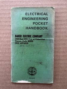 VTG Electrical Engineering Pocket Handbook Baker Electric Company Denver CO