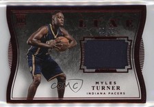 2015-16 Panini Luxe Memorabilia Die-Cuts Red 25/99 Myles Turner #84 ow3