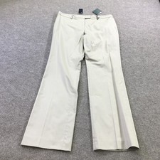 Brooks Brothers Pants Womens 12 Beige Lucia Fit Bootcut 346 High Rise Dress NWT