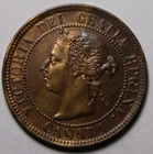 Canada 1891 SDSL Large Cent, High AU Grade, Light Cleaning (D423)