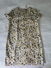 Ann Taylor Floral textures Cotton Dress Size 14 Ret Value $149 - NWT
