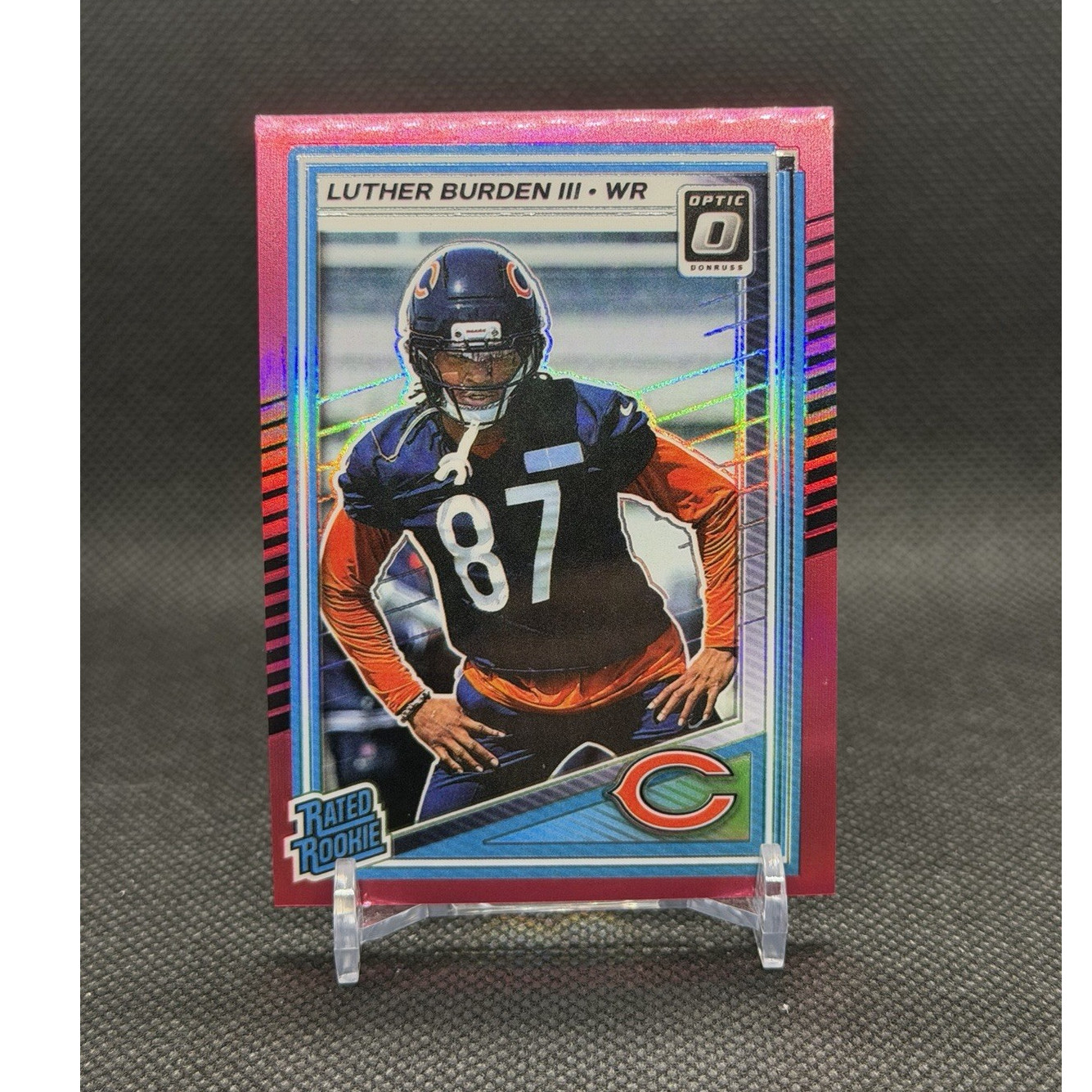 Panini Donruss Optic 2025 Luther Burden III Rated Rookie Pink Prizm #275 Bears