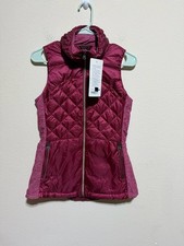 Lululemon Down For A Run Quilted Goose Down Puffer Vest in Berry Rumble