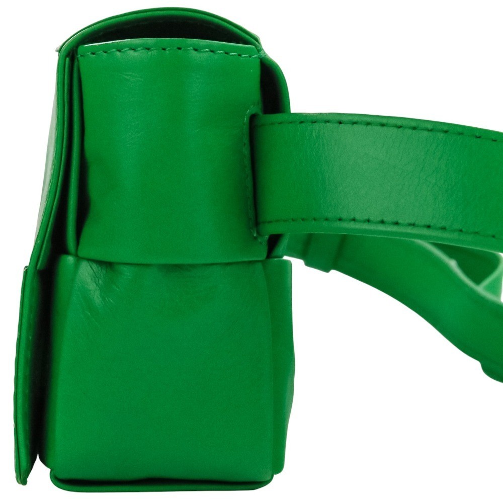 Bottega Veneta cassette maxi intrecciato Leather body Bag 651053 green 715174 thumbnail 4