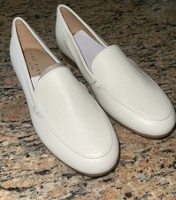 NWOB Women's Marc Fisher LTD Docida Pebbled Leather Loafer Ivory Size 5.5