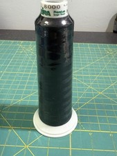 Madeira Aerolock Premium Serger Thread, 2000 yardas., NEGRO, Col. 8000