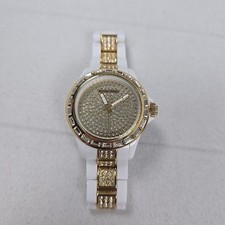Renato Fellini Damen Uhr Weiß Gold Strass 3ATM Quartz