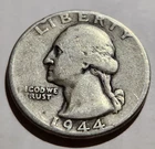 1944 Washington Quarter • 90% Silver • Circulated • X124