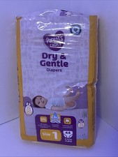 Parents Choice Dry  Gentle Diapers Size 1 Count 44 New