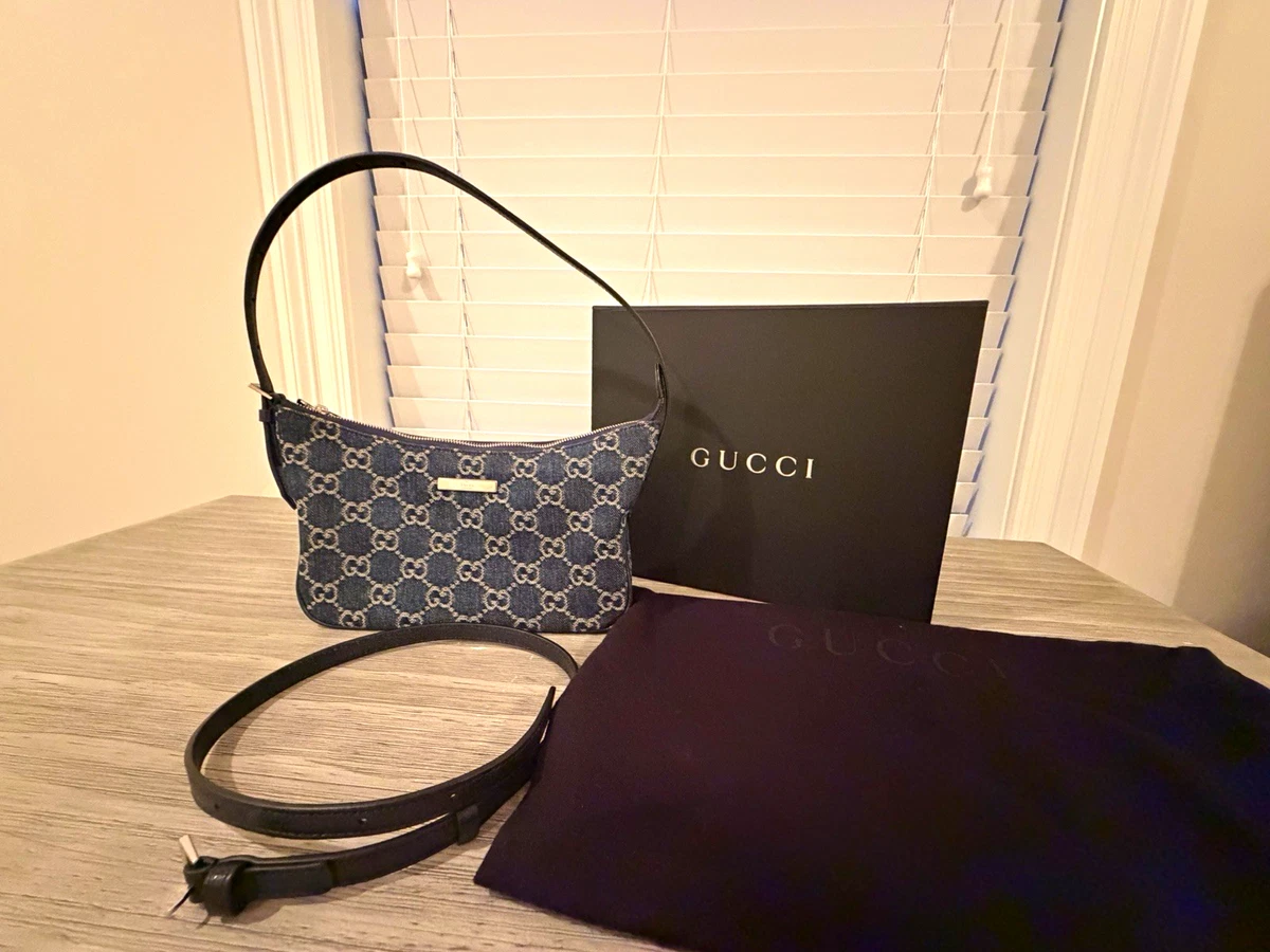 GUCCI GG柄 ショルダーバッグ ネイビー Gucci Shoulder Bag Blue Bags & Handbags for Women for sale | eBay