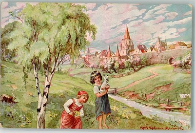 39790072 - Signed Merchant Hans The May Has Come Bunny Child