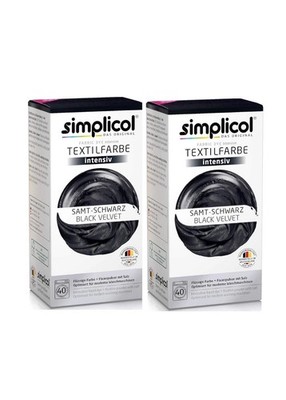 Simplicol Textilfarbe Intensiv Samt-Schwarz 150g 2er Pack