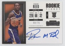 2017 Contenders Rookie Ticket Variation 58/75 Davon Reed (Horizontal) Auto 6dp