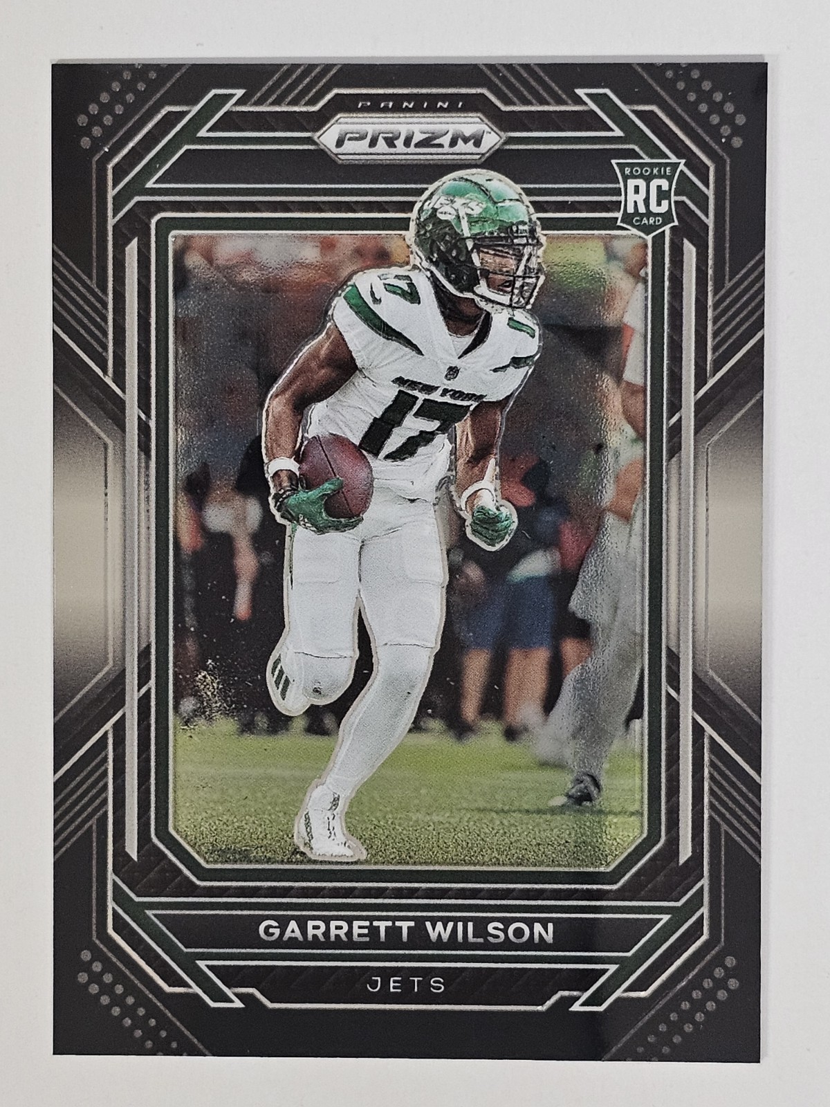 2022 Chronicles Garrett Wilson Prizm Black RC Silver Prizm Rookie #PB-12 Jets