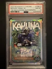 2023 MICHAEL PENIX JR Bowman U Chrome THE BIG KAHUNA RC SP AUTO /150 PSA 8