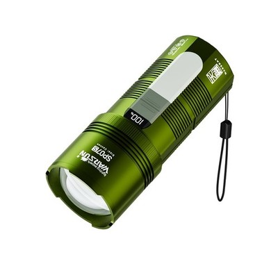 Rechargeable Spotlight Flashlight, 2800 Lumens Long Throw Zoomable Beam with ...