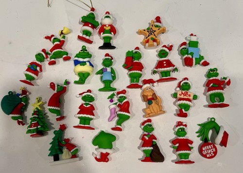 Lote 23 Adornos Navidad Grinch PVC