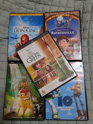 Disney   DVD Lot Toy Story Ratatouille Bambi 2 Lion King Odd Life  Timothy Green