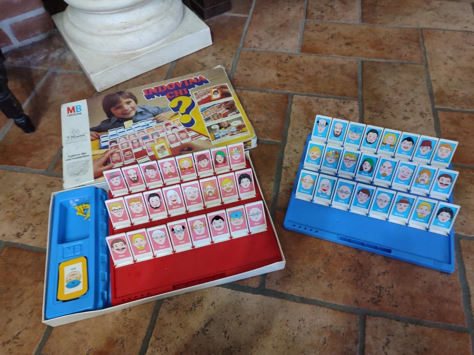 GIOCO IN SCATOLA MB INDOVINA CHI? VINTAGE LEGGI BENE - Immagine 2 di 4