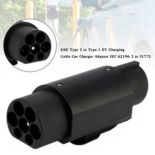 SAE Type2 to Type1 EV Charging Cable Car Charger Adapter IEC 62196 2 to J1772 US