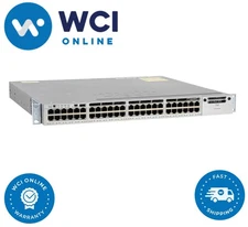 Cisco WS-C3850-48P-L 48 Port Gigabit Ethernet PoE+ LAN Switch w/x1 PWR-C1-715WAC