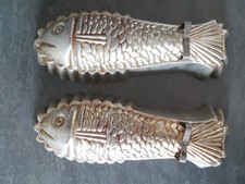 Lot ancien moule forme poisson