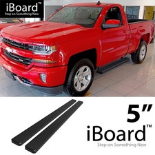 Running Board Step 5in Steel Black Fit Silverado Sierra Regular Cab 99-13 Running Board Step 5in Steel Black Fit Silverado Sierra Regular Cab 99-13