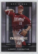 2008 Donruss Elite Extra Edition Rookie 159/162 Logan Forsythe #141 Auto sh7