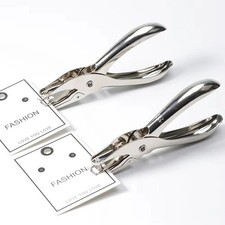 Paper Punch Metal Single Hole Card 3/6mm Plier Puncher For Office  School Craft